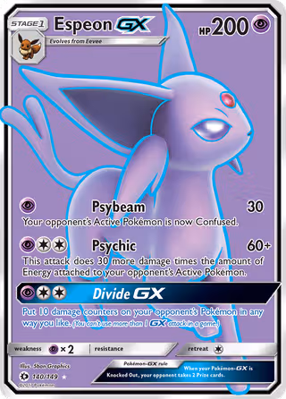 Espeon GX 140/149 Pokemon card