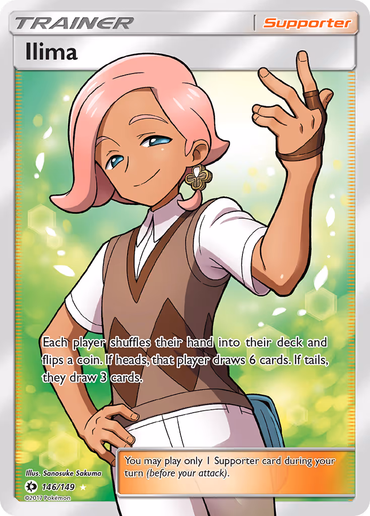 Ilima 146/149 Pokemon card
