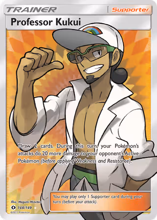 Professor Kukui 148/149 Pokemon card