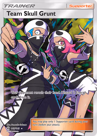 Team Skull Grunt 149/149 Pokemon card