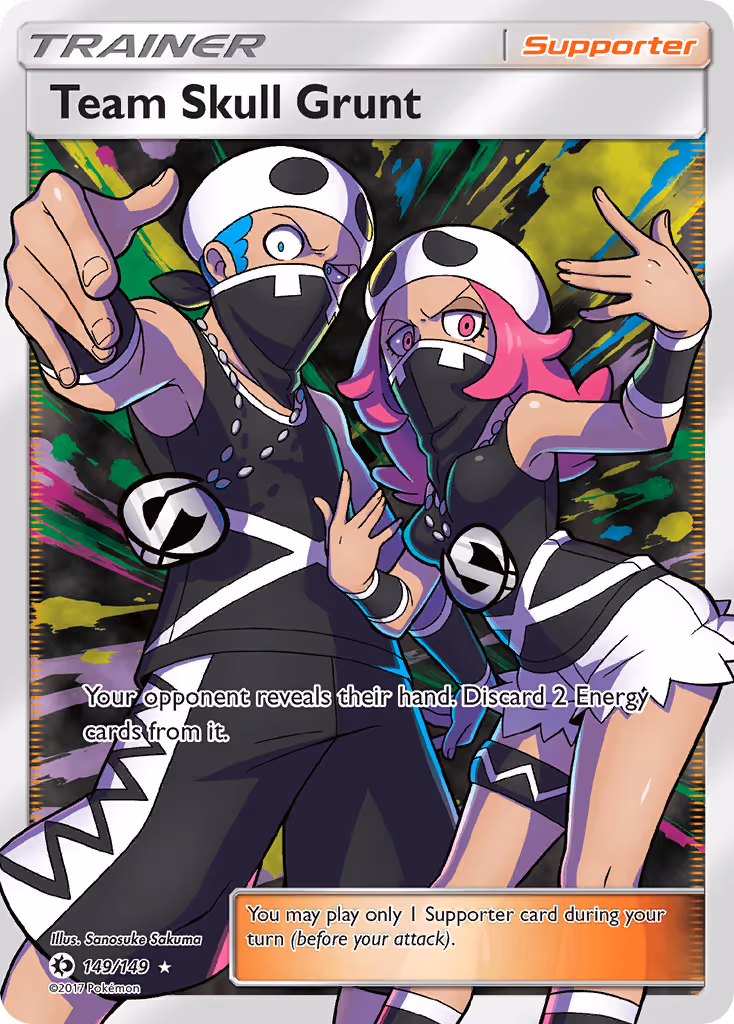 Team Skull Grunt 149/149 Pokemon card