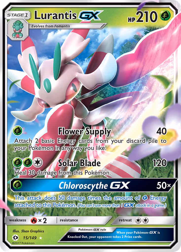Lurantis GX 15/149 Pokemon card