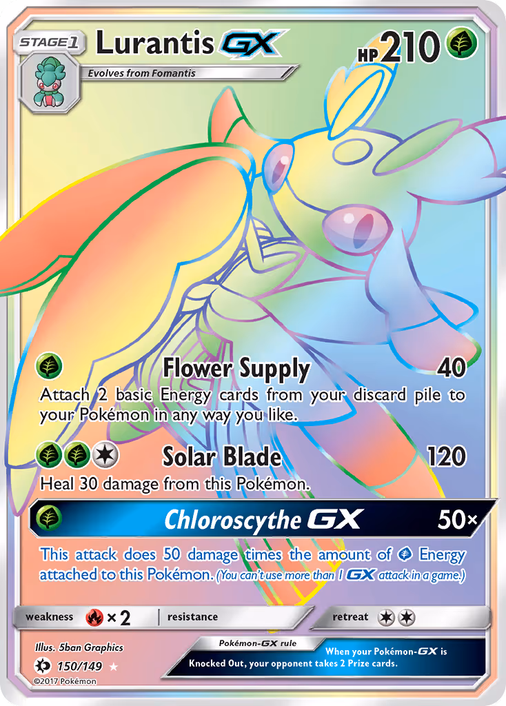 Lurantis GX 150/149 Pokemon card