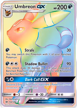 Umbreon GX 154/149 Pokemon card