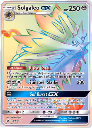 Solgaleo GX 155/149 Pokemon card