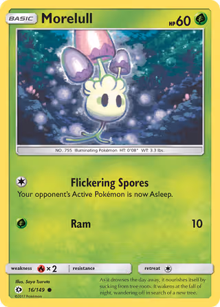 Morelull 16/149 Pokemon card