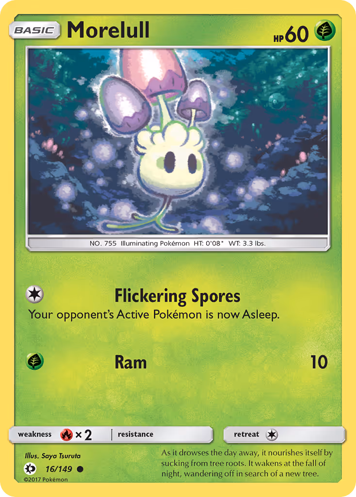 Morelull 16/149 Pokemon card