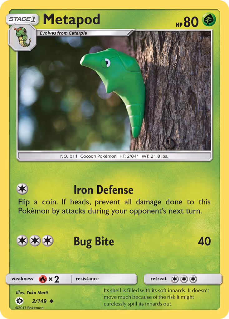 Metapod 2/149 Pokemon card