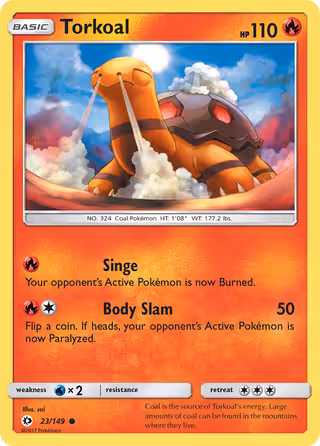 Torkoal 23/149 Pokemon card