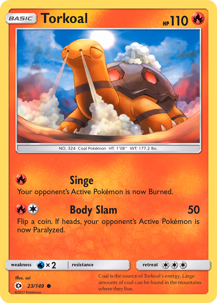 Torkoal 23/149 Pokemon card