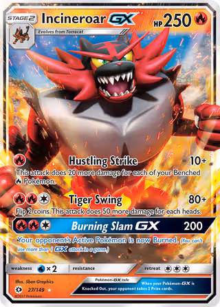 Incineroar GX 27/149 Pokemon card
