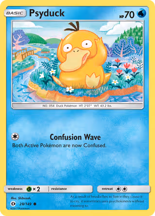 Psyduck 28/149 Pokemon card