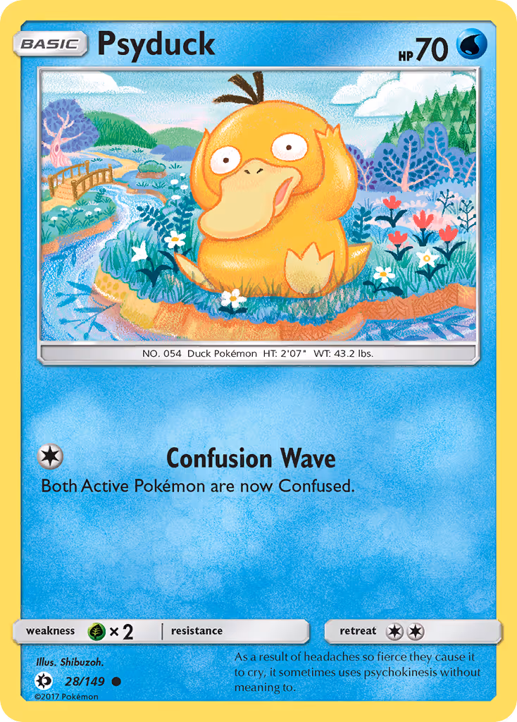 Psyduck 28/149 Pokemon card