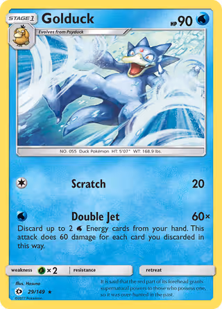 Golduck 29/149 Pokemon card