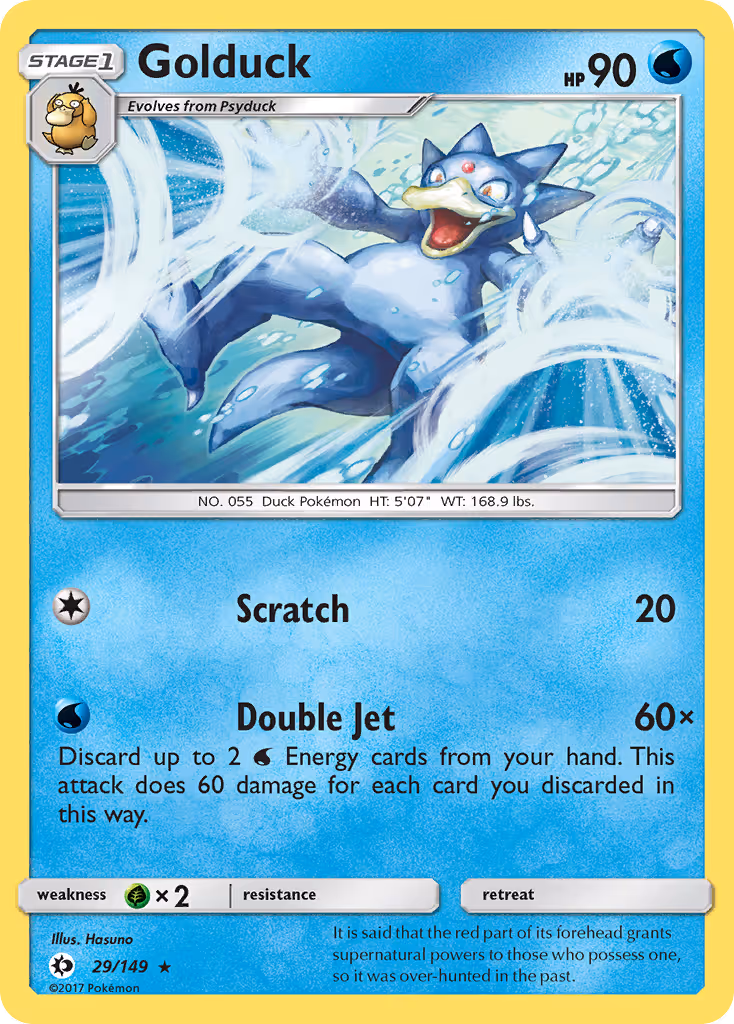 Golduck 29/149 Pokemon card
