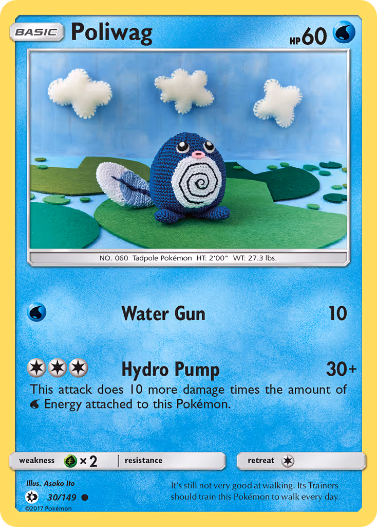 Poliwag 30/149 Pokemon card
