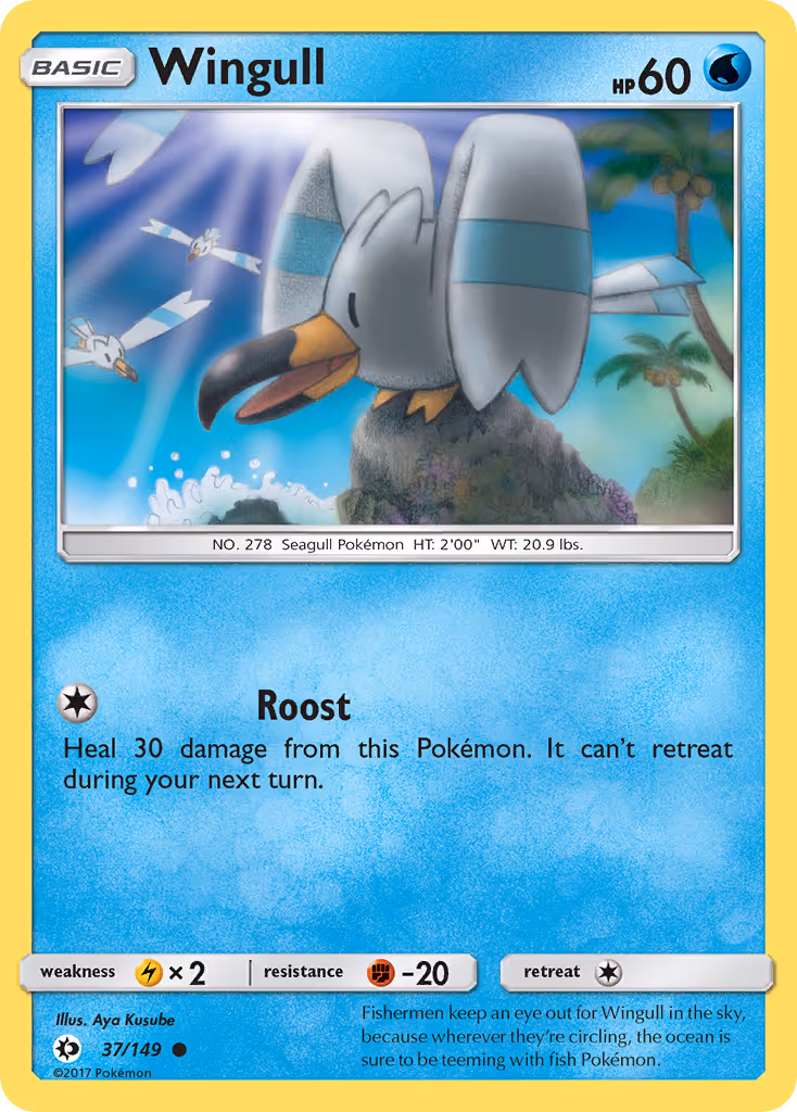 Wingull 37/149 Pokemon card