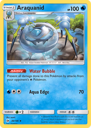 Araquanid 46/149 Pokemon card
