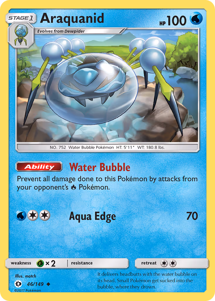 Araquanid 46/149 Pokemon card