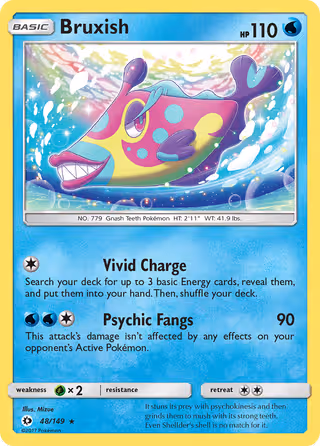 Bruxish 48/149 Pokemon card