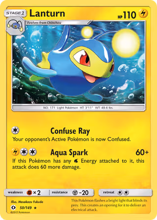 Lanturn 50/149 Pokemon card
