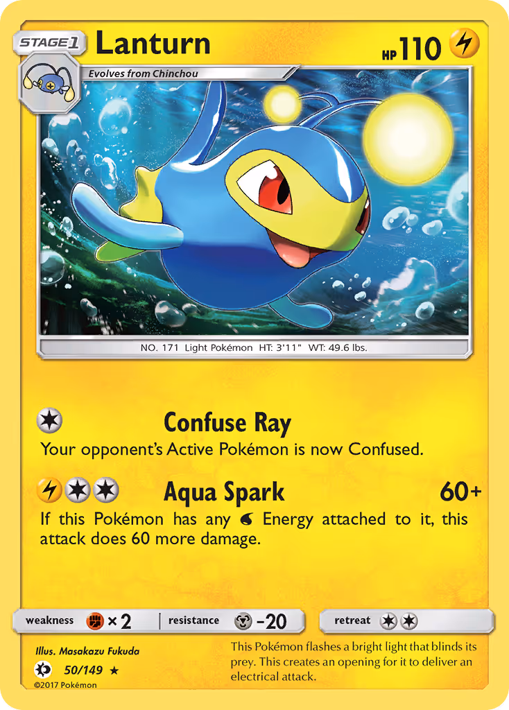 Lanturn 50/149 Pokemon card