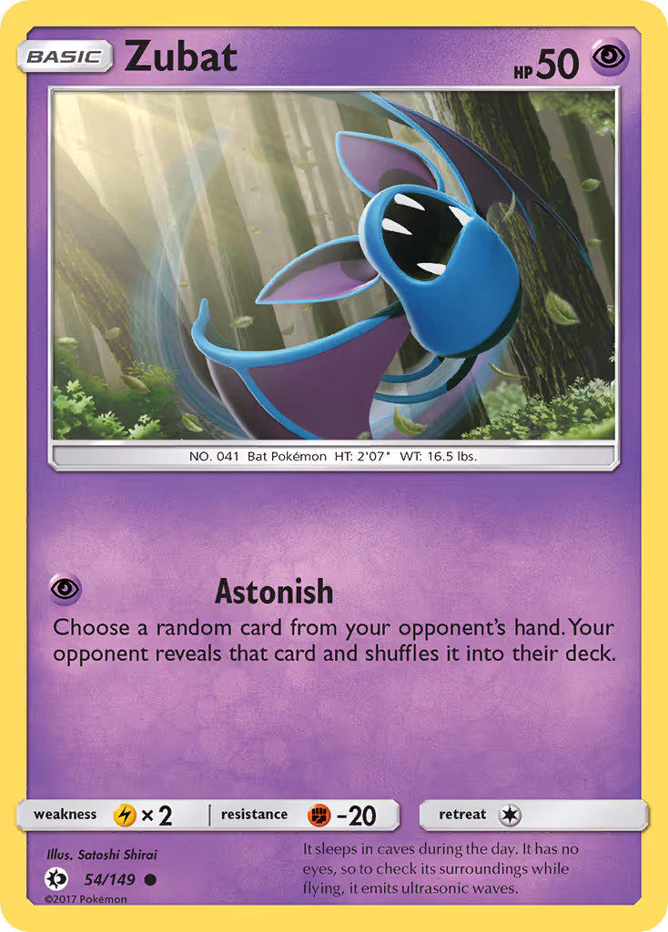 Zubat 54/149 Pokemon card
