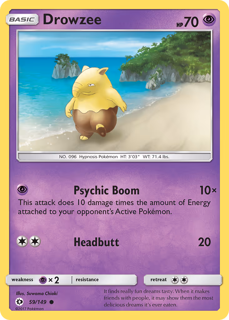 Drowzee 59/149 Pokemon card