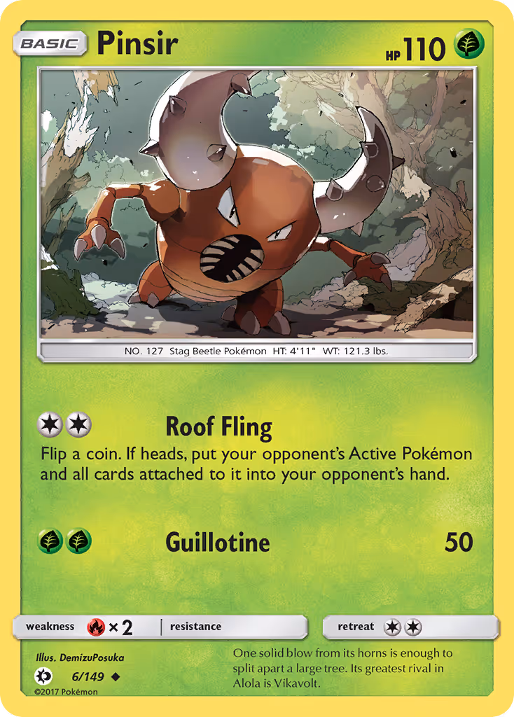 Pinsir 6/149 Pokemon card