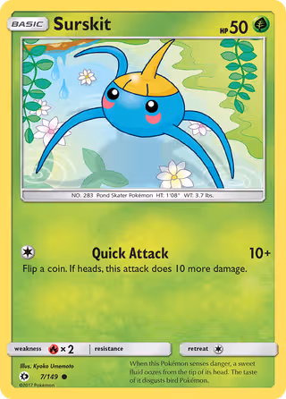 Surskit 7/149 Pokemon card
