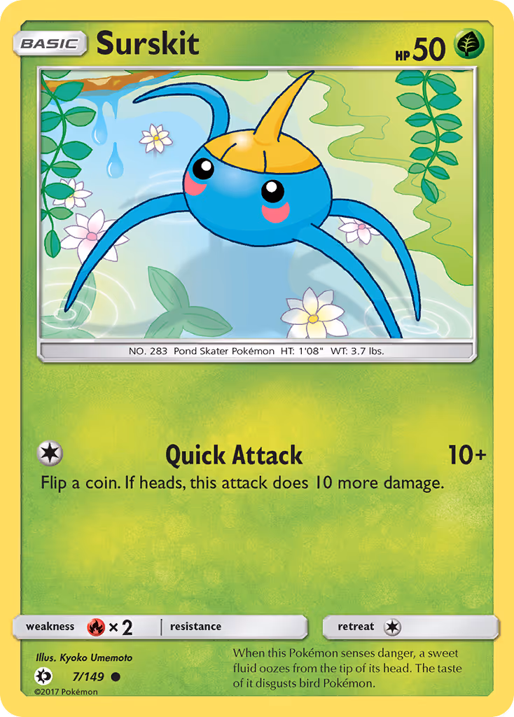 Surskit 7/149 Pokemon card