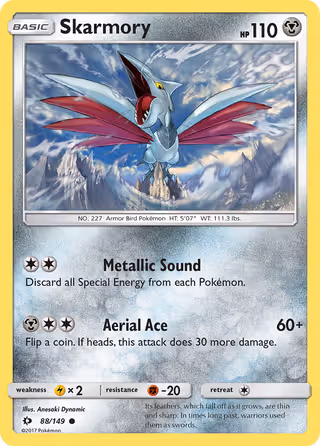 Skarmory 88/149 Pokemon card