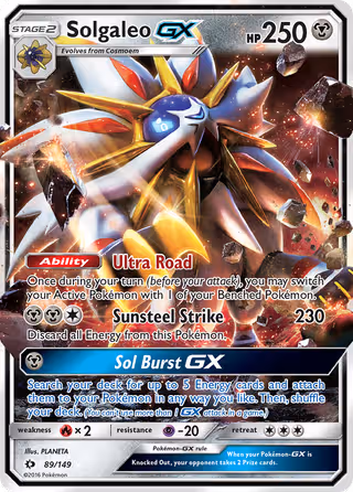Solgaleo GX 89/149 Pokemon card