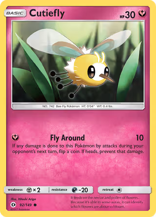 Cutiefly 92/149 Pokemon card