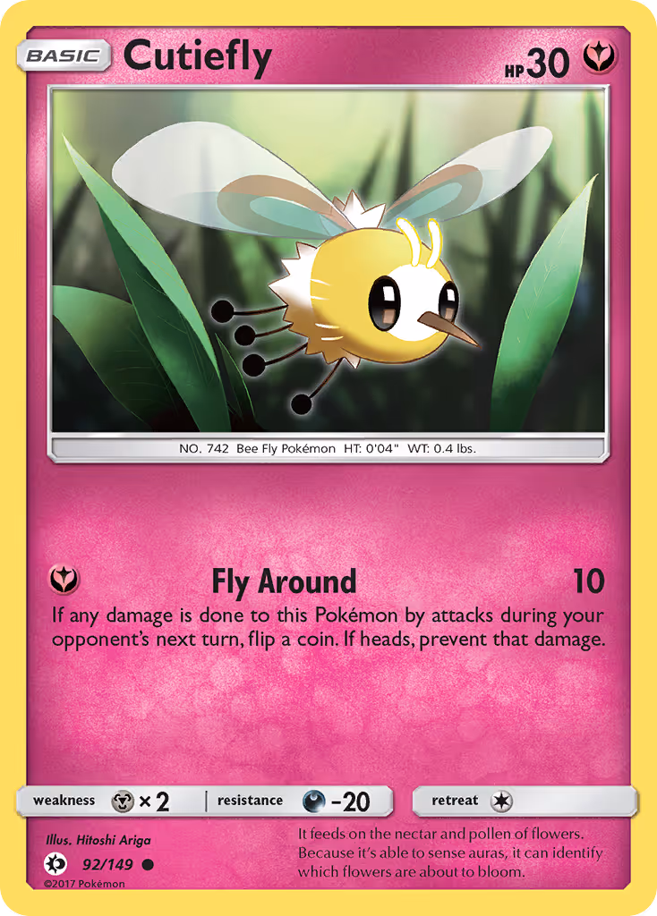 Cutiefly 92/149 Pokemon card