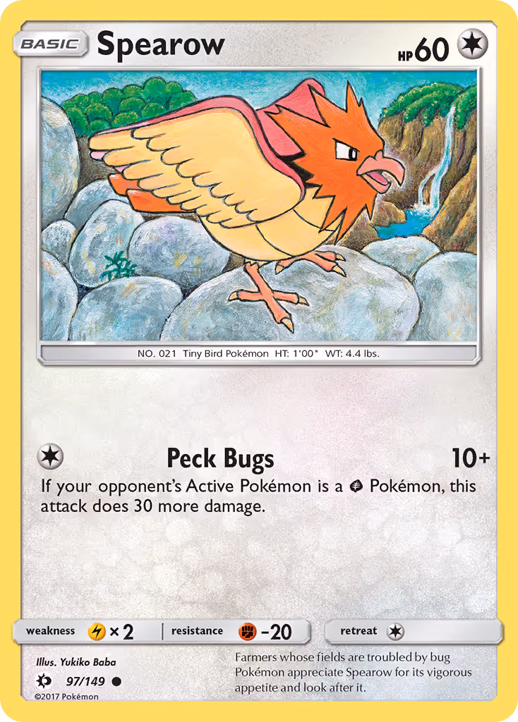 Spearow 97/149 Pokemon card