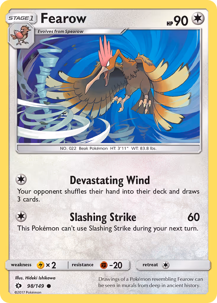 Fearow 98/149 Pokemon card