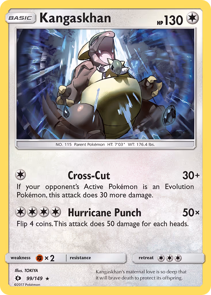 Kangaskhan 99/149 Pokemon card