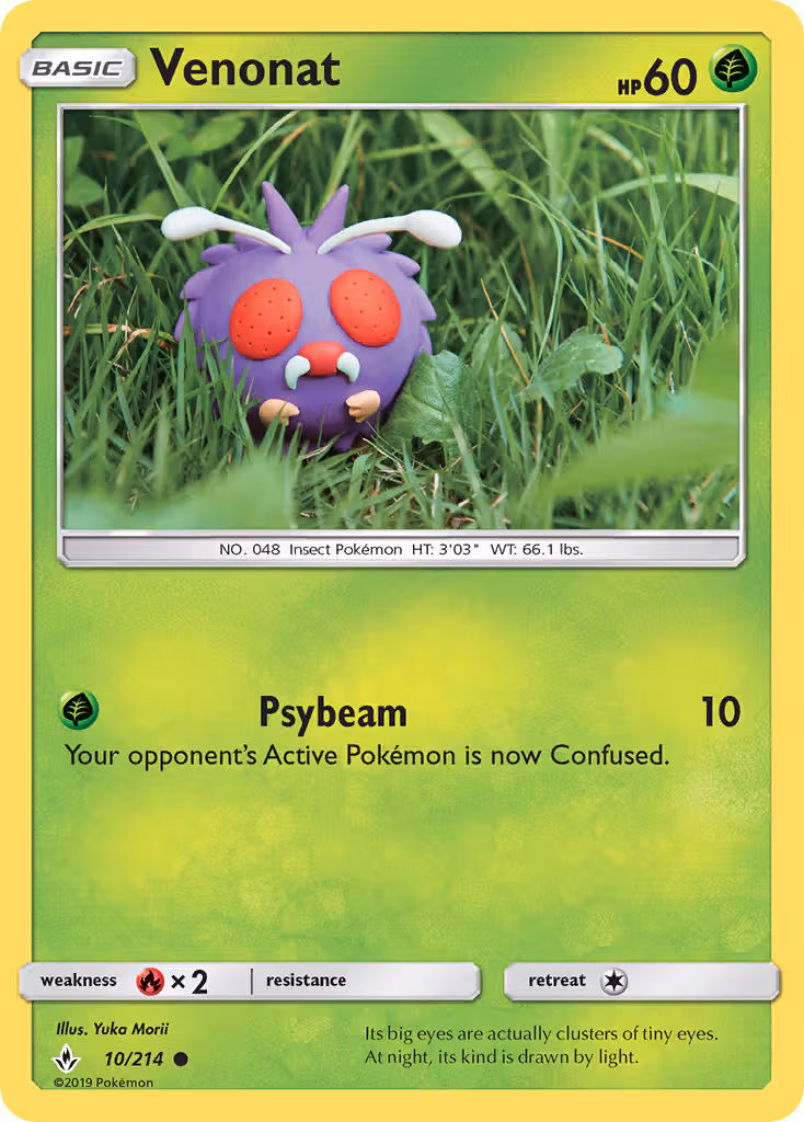 Venonat 10/214 Pokemon card