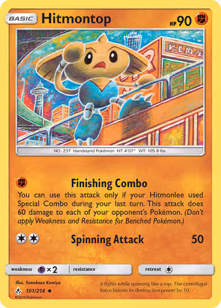 Hitmontop 101/214 Pokemon card