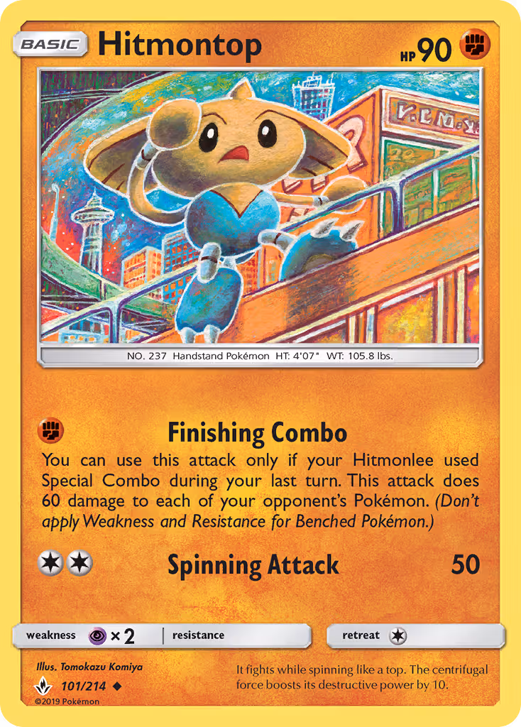 Hitmontop 101/214 Pokemon card