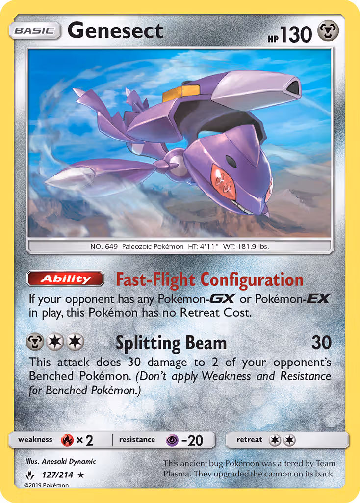 Genesect 127/214 Pokemon card