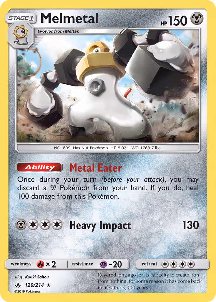 Melmetal 129/214 Pokemon card