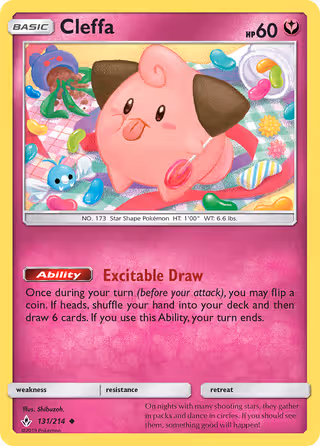 Cleffa 131/214 Pokemon card