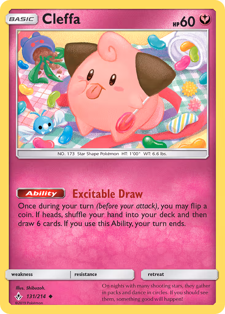 Cleffa 131/214 Pokemon card