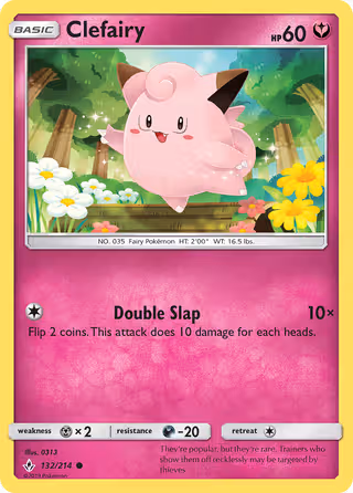 Clefairy 132/214 Pokemon card
