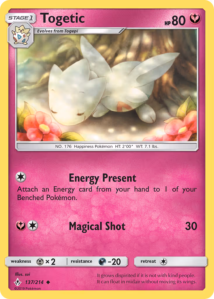 Togetic 137/214 Pokemon card