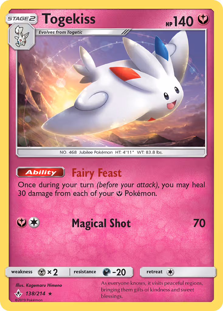 Togekiss 138/214 Pokemon card