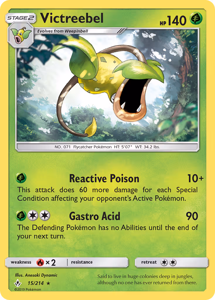 Victreebel 15/214 Pokemon card