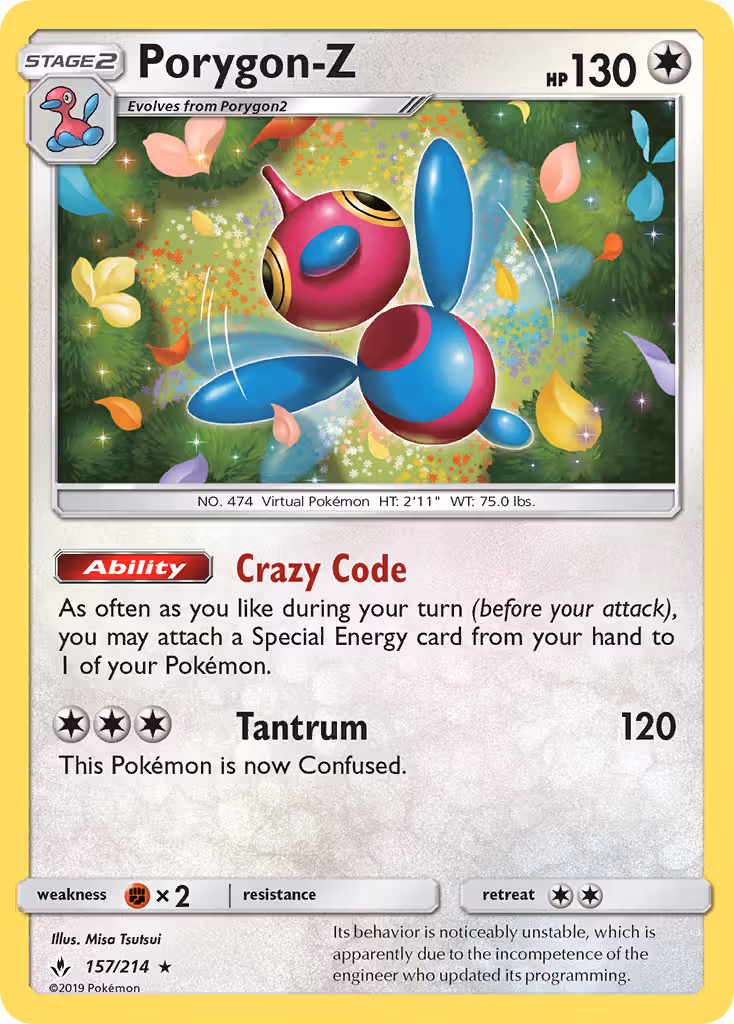 Porygon-Z 157/214 Pokemon card